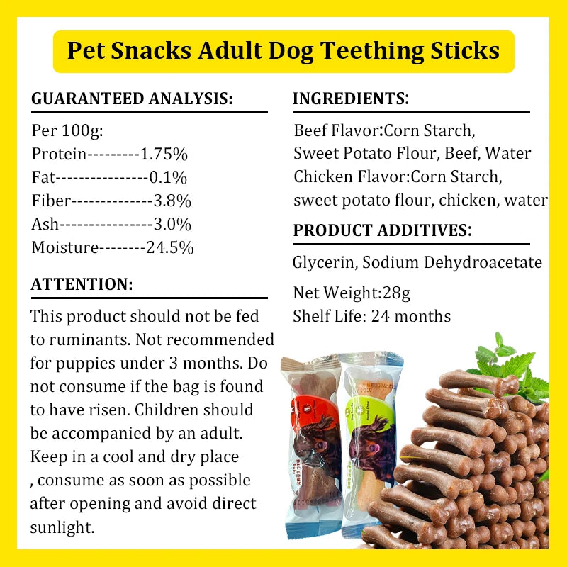 Dog Snacks Teething Sticks